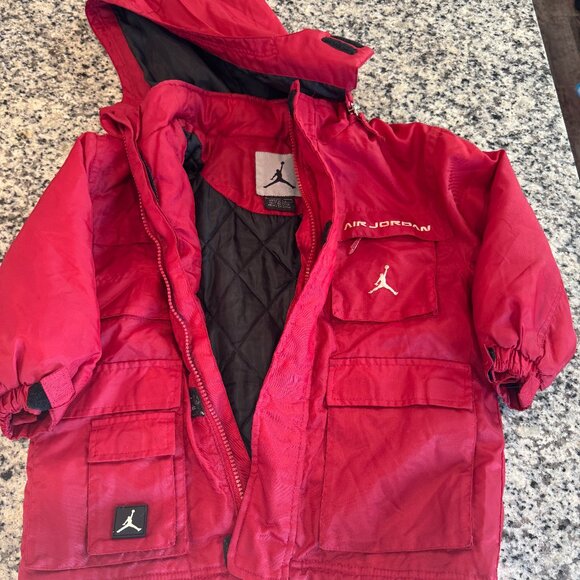 Air Jordan Toddler Red Puffer Jacket Coat Size 2T - Picture 2 of 14
